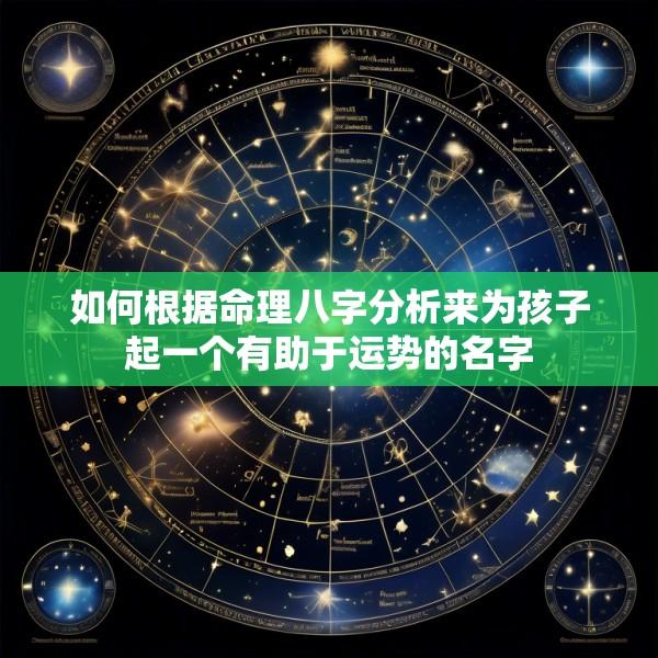 如何根据命理八字分析来为孩子起一个有助于运势的名字