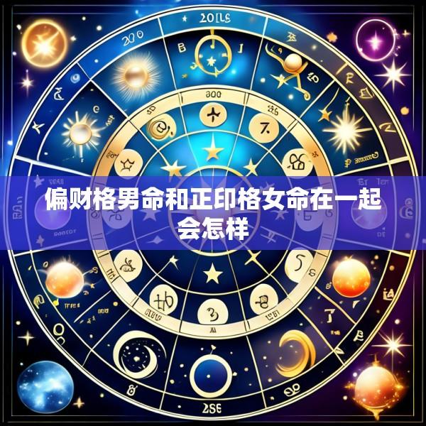 偏财格男命和正印格女命在一起会怎样
