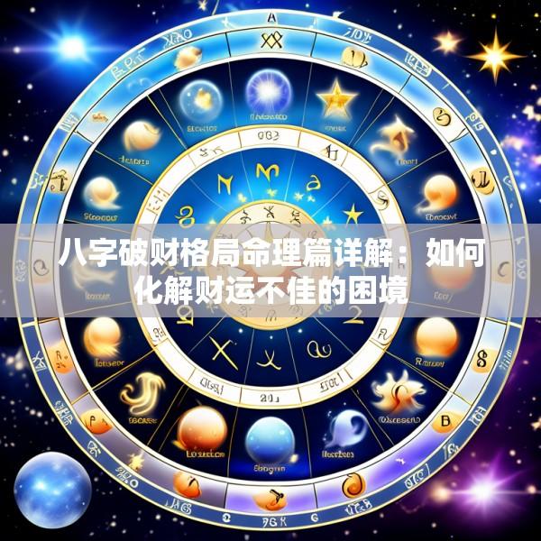 八字破财格局命理篇详解：如何化解财运不佳的困境