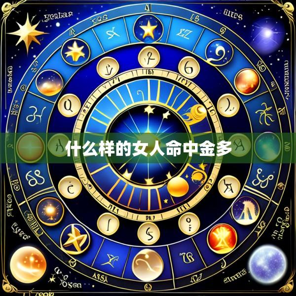 什么样的女人命中金多