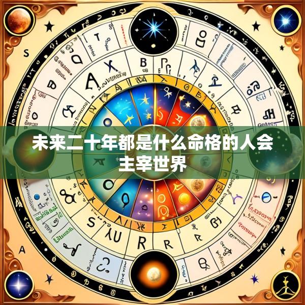 未来二十年都是什么命格的人会主宰世界
