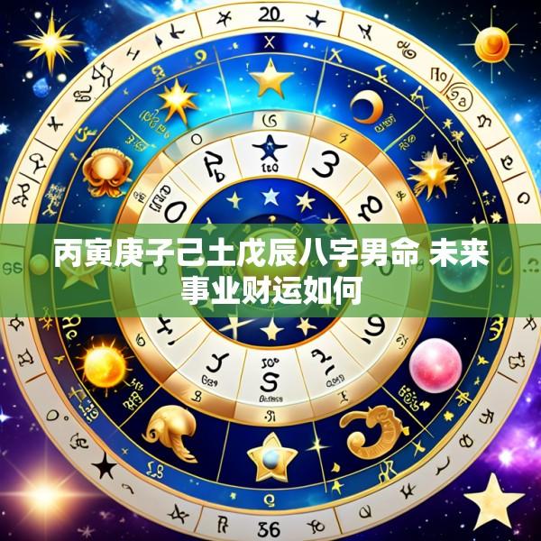 丙寅庚子己土戊辰八字男命 未来事业财运如何