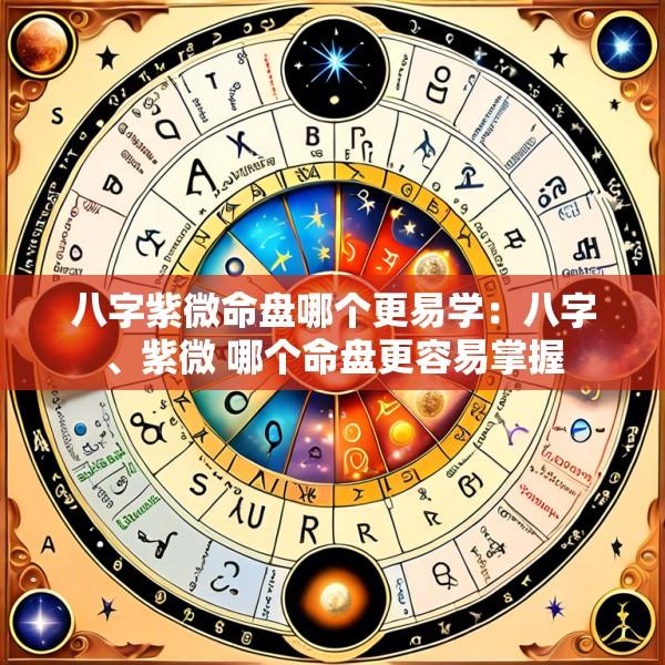 八字紫微命盘哪个更易学：八字、紫微 哪个命盘更容易掌握