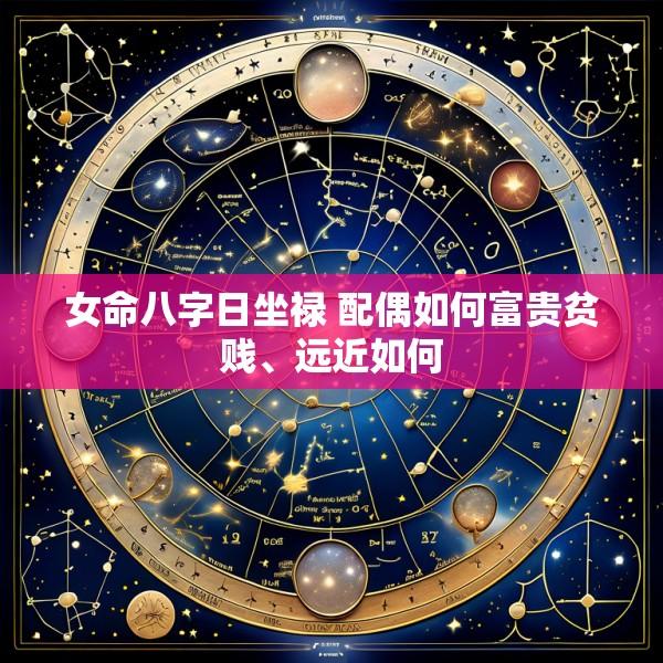 女命八字日坐禄 配偶如何富贵贫贱、远近如何