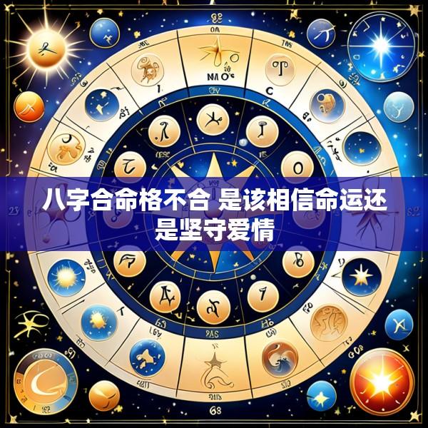 八字合命格不合 是该相信命运还是坚守爱情