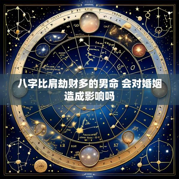 八字比肩劫财多的男命 会对婚姻造成影响吗