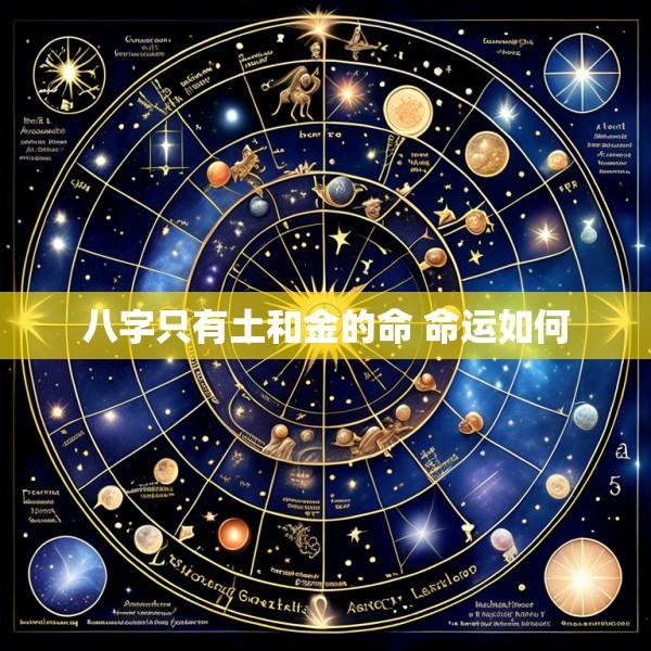 八字只有土和金的命 命运如何