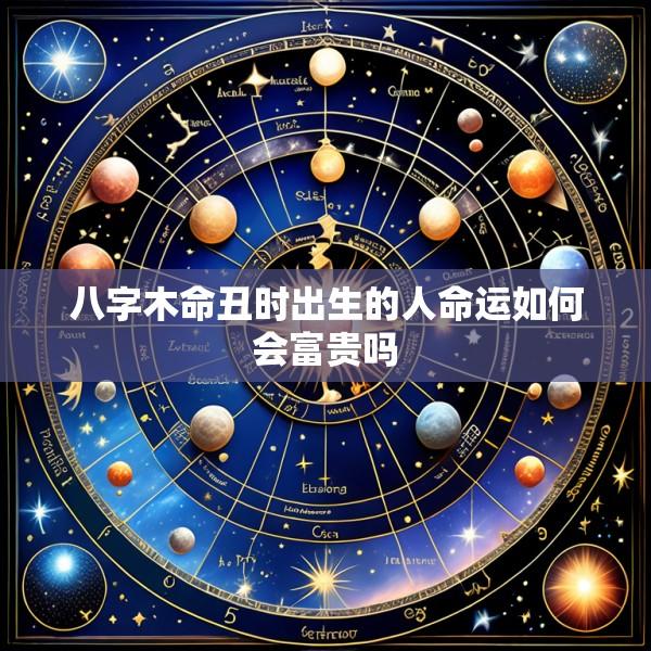 八字木命丑时出生的人命运如何会富贵吗
