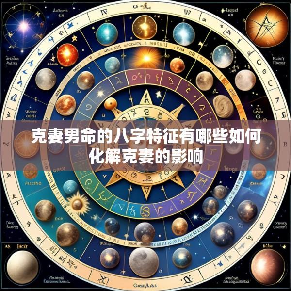 克妻男命的八字特征有哪些如何化解克妻的影响