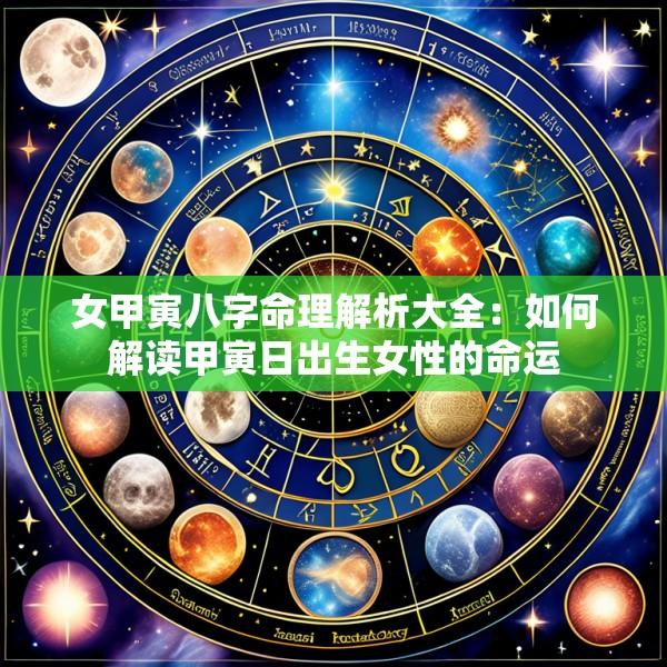 女甲寅八字命理解析大全：如何解读甲寅日出生女性的命运