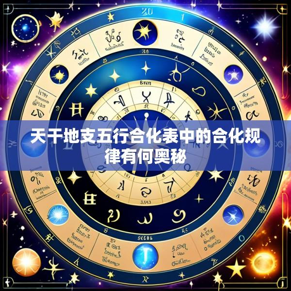 天干地支五行合化表中的合化规律有何奥秘