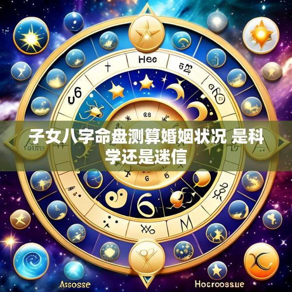 子女八字命盘测算婚姻状况 是科学还是迷信