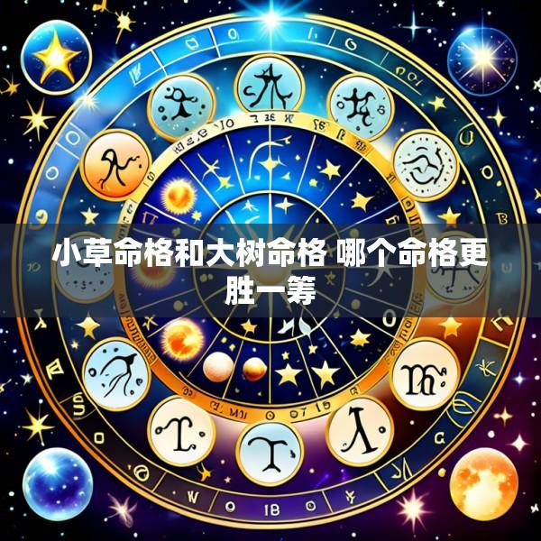 小草命格和大树命格 哪个命格更胜一筹