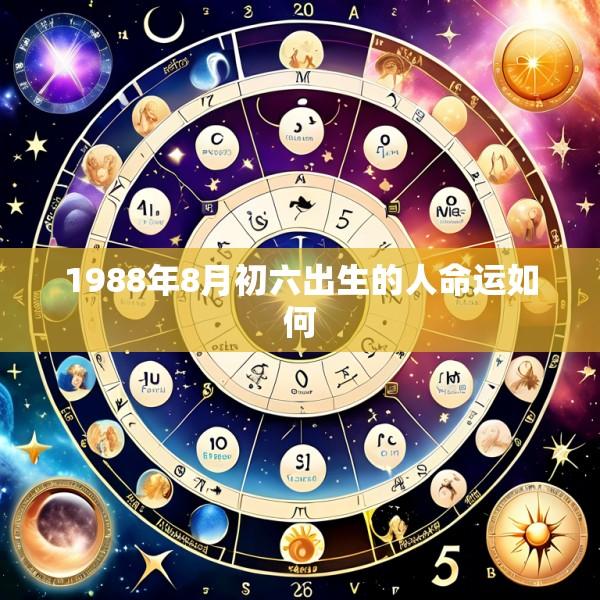 1988年8月初六出生的人命运如何