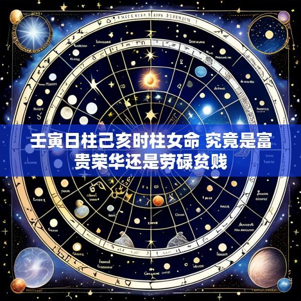 壬寅日柱己亥时柱女命 究竟是富贵荣华还是劳碌贫贱