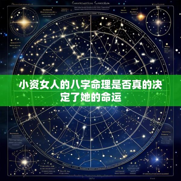 小资女人的八字命理是否真的决定了她的命运