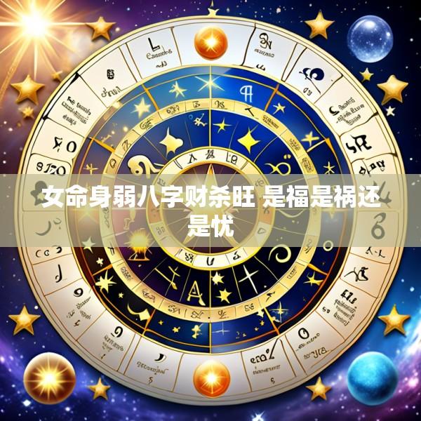 女命身弱八字财杀旺 是福是祸还是忧