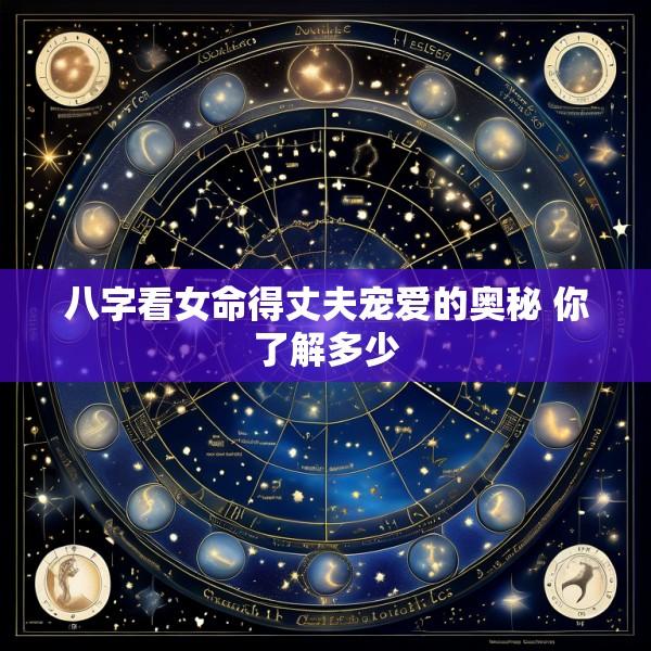 八字看女命得丈夫宠爱的奥秘 你了解多少