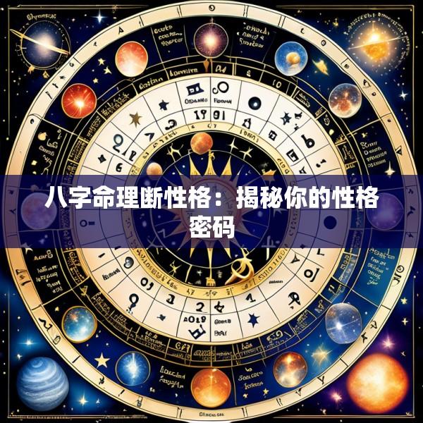 八字命理断性格：揭秘你的性格密码