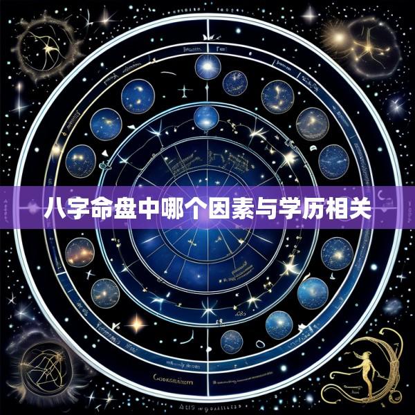 八字命盘中哪个因素与学历相关