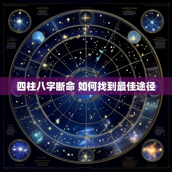 四柱八字断命 如何找到最佳途径