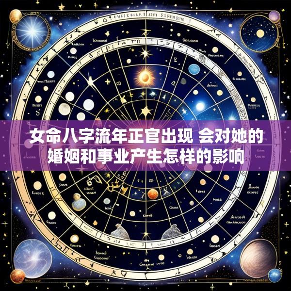 女命八字流年正官出现 会对她的婚姻和事业产生怎样的影响