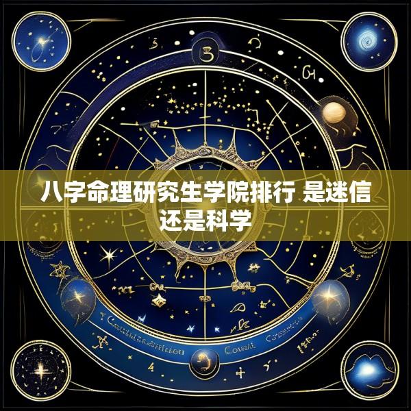 八字命理研究生学院排行 是迷信还是科学