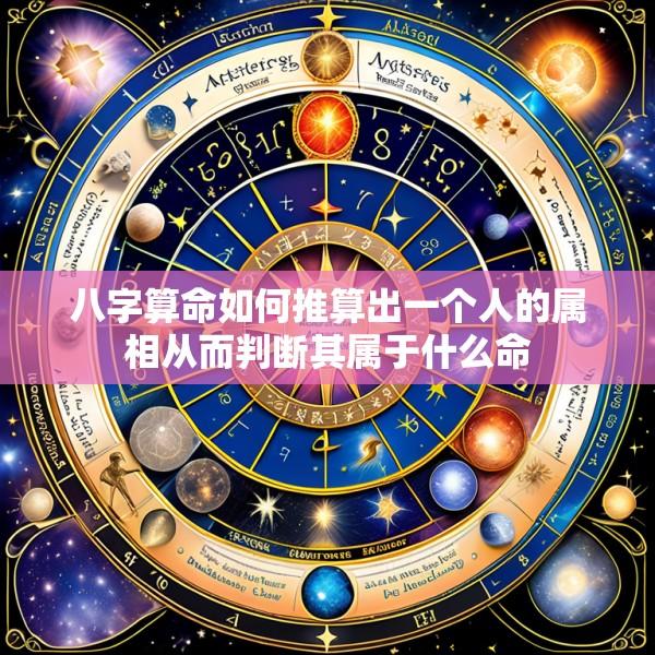 八字算命如何推算出一个人的属相从而判断其属于什么命