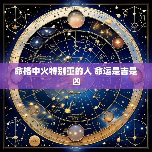 命格中火特别重的人 命运是吉是凶