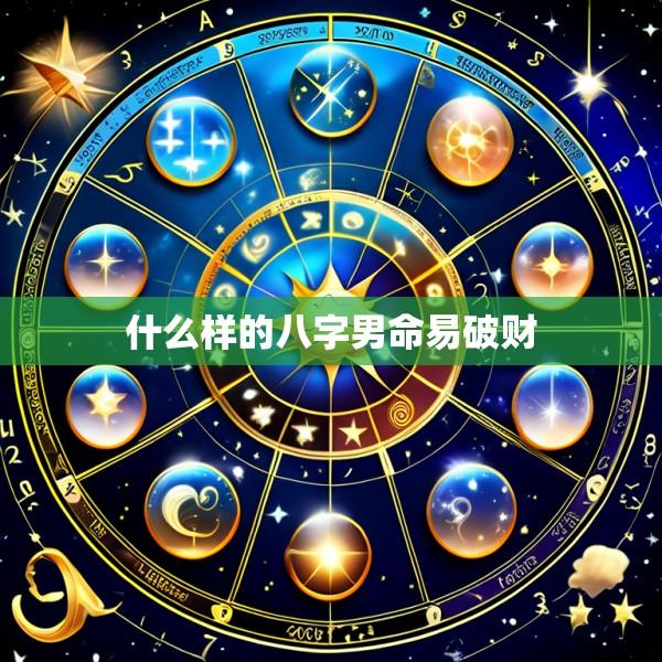什么样的八字男命易破财