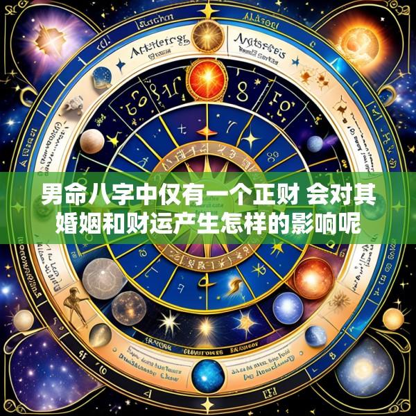 男命八字中仅有一个正财 会对其婚姻和财运产生怎样的影响呢