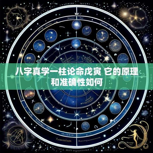 八字真学一柱论命戊寅 它的原理和准确性如何