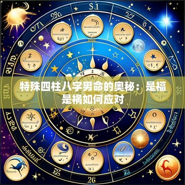 特殊四柱八字男命的奥秘：是福是祸如何应对