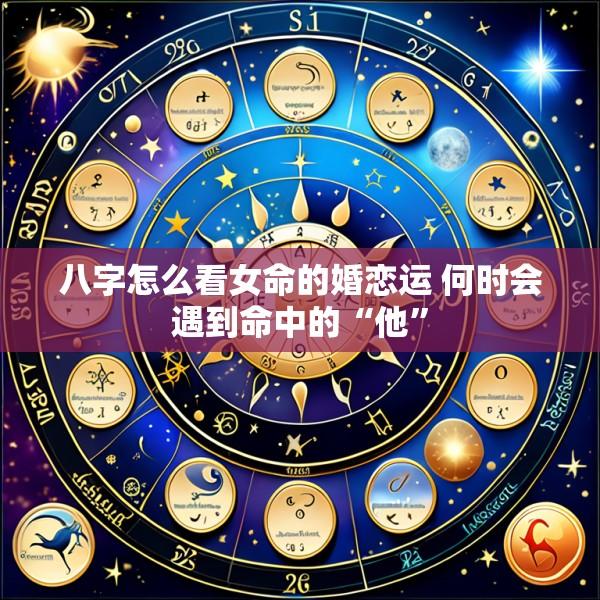八字怎么看女命的婚恋运 何时会遇到命中的“他”