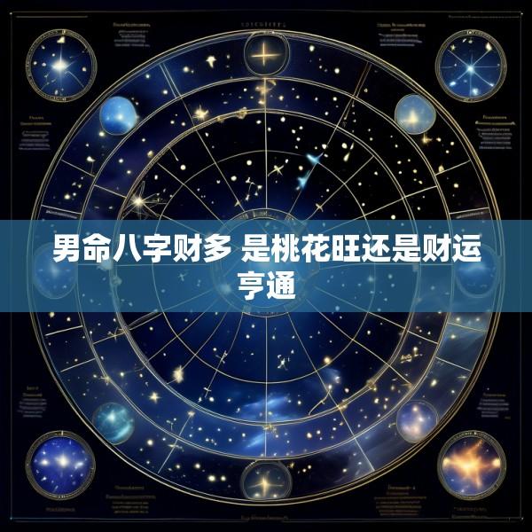 男命八字财多 是桃花旺还是财运亨通