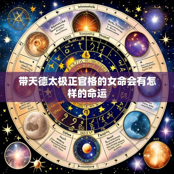 带天德太极正官格的女命会有怎样的命运