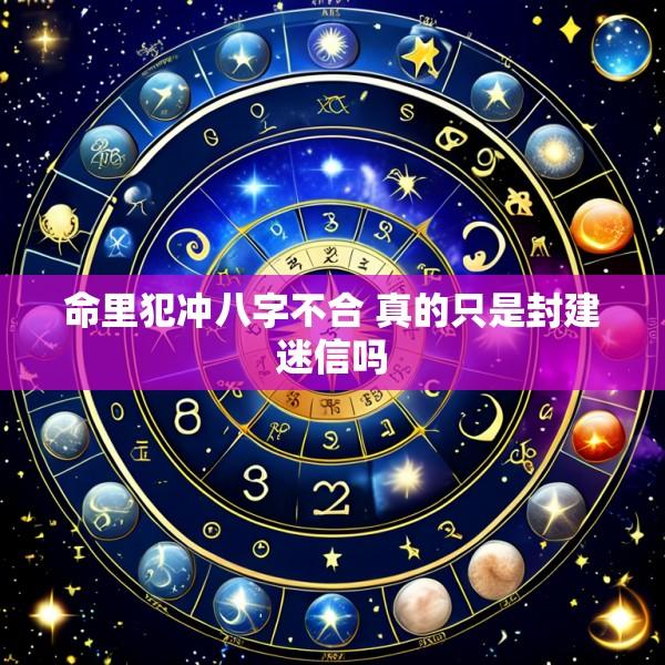 命里犯冲八字不合 真的只是封建迷信吗