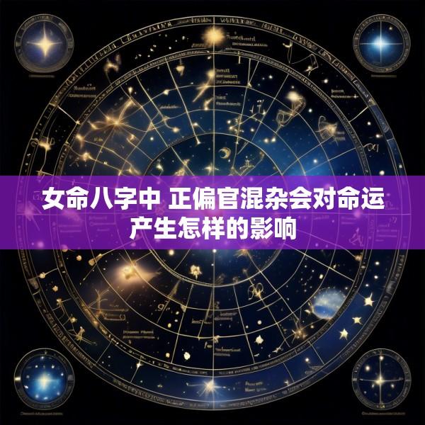 女命八字中 正偏官混杂会对命运产生怎样的影响