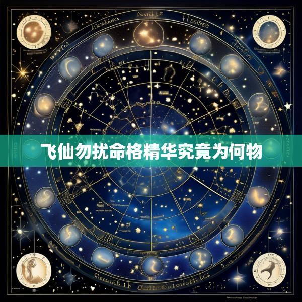飞仙勿扰命格精华究竟为何物