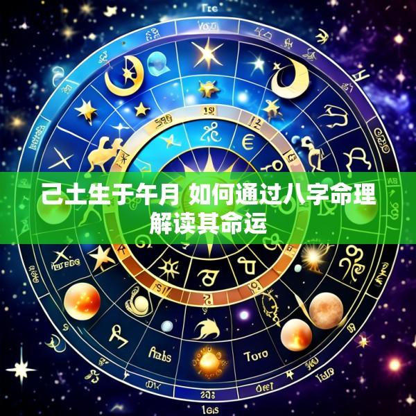 己土生于午月 如何通过八字命理解读其命运