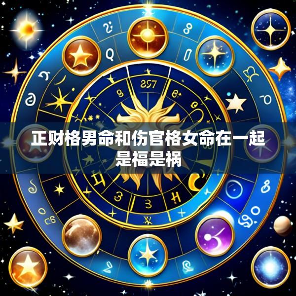 正财格男命和伤官格女命在一起是福是祸