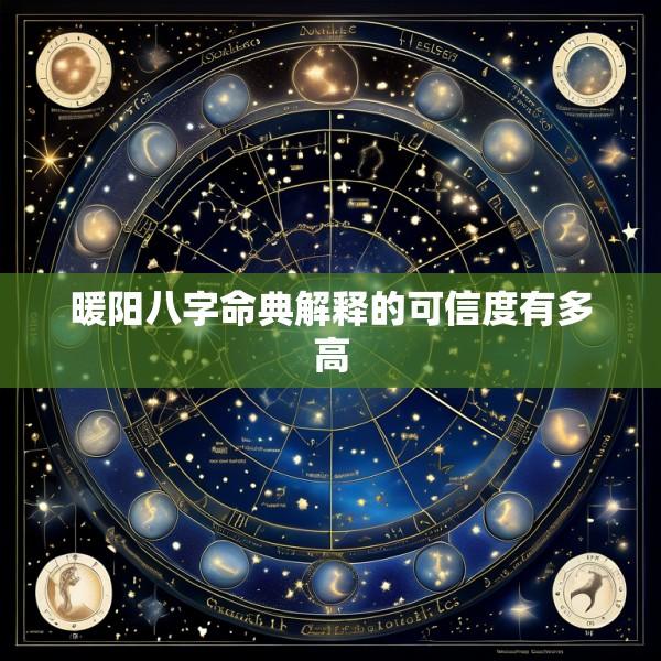 暖阳八字命典解释的可信度有多高