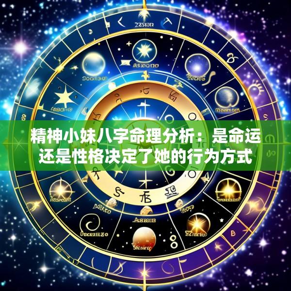 精神小妹八字命理分析：是命运还是性格决定了她的行为方式