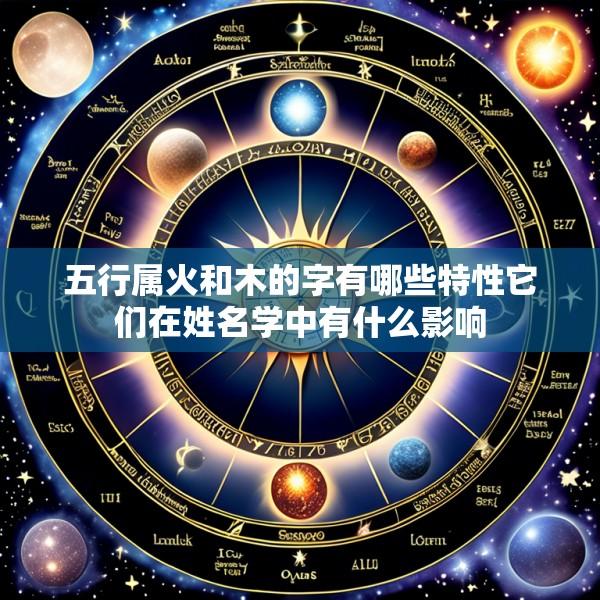 五行属火和木的字有哪些特性它们在姓名学中有什么影响