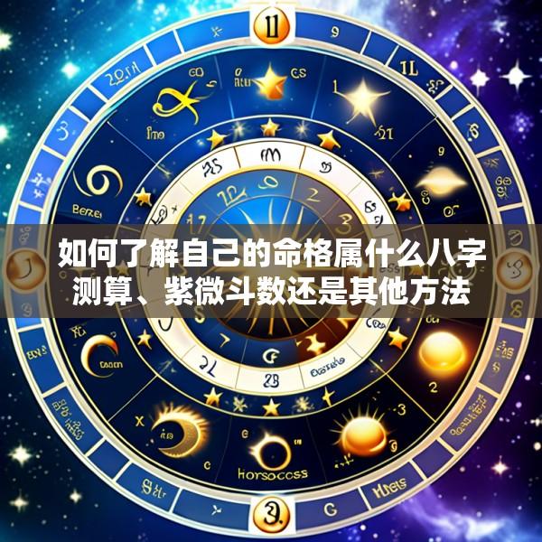 如何了解自己的命格属什么八字测算、紫微斗数还是其他方法
