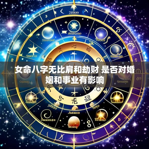 女命八字无比肩和劫财 是否对婚姻和事业有影响