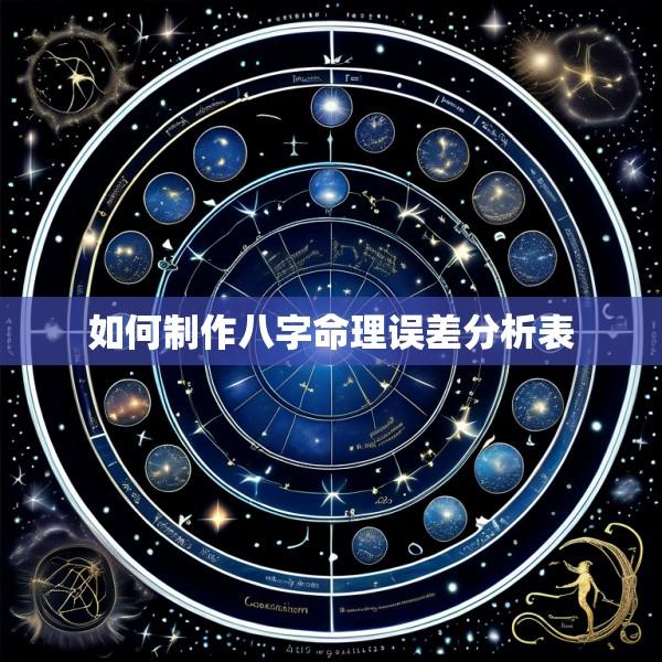 如何制作八字命理误差分析表