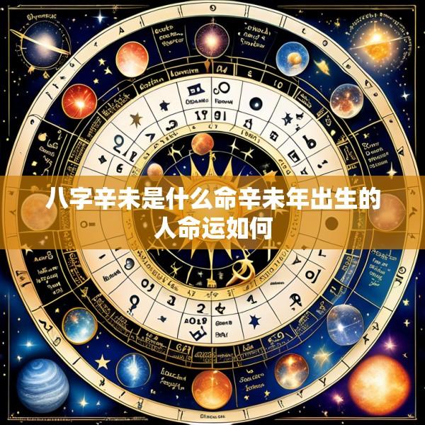 八字辛未是什么命辛未年出生的人命运如何