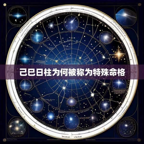 己巳日柱为何被称为特殊命格
