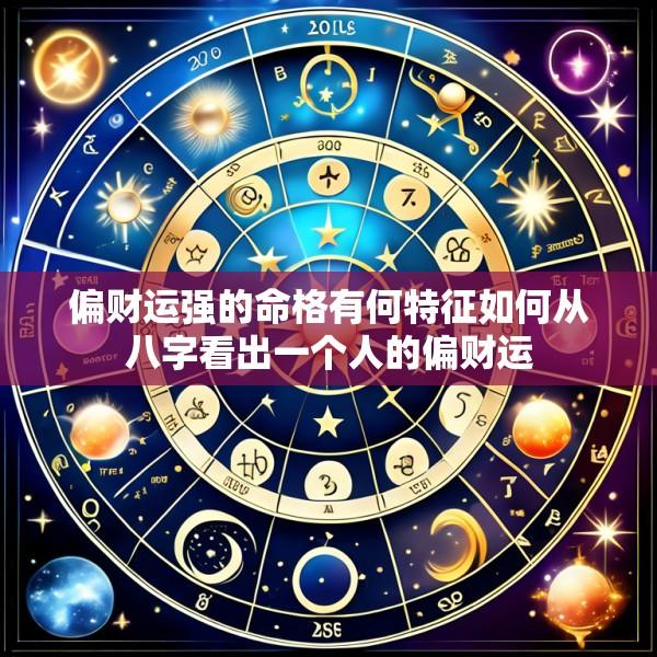 偏财运强的命格有何特征如何从八字看出一个人的偏财运